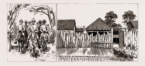 THE EXPEDITION TO UPPER BURMA, WITH THE TONGHOO FIELD FORCE, 1886: THE HEAD OF THE COLUMN, MOUNTED
