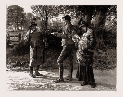 THE MAYOR OF CASTERBRIDGE, DRAWN BY ROBERT BARNES, WRITTEN BY THOMAS HARDY, 1886; "'Hay-trussing?'