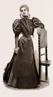 AN INDOOR DRESS, 1897