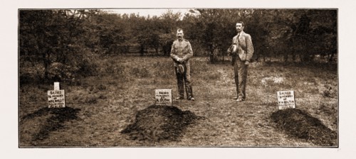 THE LATEST RISING IN SOUTH AFRICA: THE GRAVES OF THE MURDERED TRADERS AT POKWANI, 1897