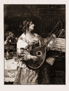 "PERFECT HARMONY", FROM THE PAINTING BY A.R. KEMPLIN, EXHIBITED IN THE SALON DES CHAMPS ELYSEES,