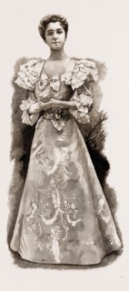 A HANDSOME DINNER DRESS, FASHION, 1897
