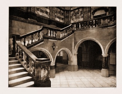 THE QUEEN'S VISIT TO SHEFFIELD: THE NEW TOWN HALL TO BE OPENED BY HER MAJERSTY, UK, 1897: THE GRAND