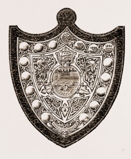 these indicate that the Honourable Artillery have won the shield twice and the Queen's Westminsters