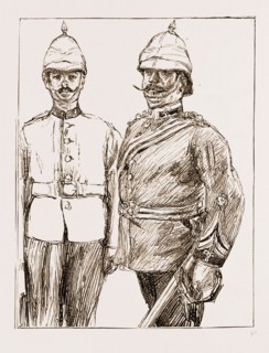 CAPTAIN MARQUIS TESTAFERRATA OLIVIER AND A PRIVATE OF IST ROYAL MALTA REGIMENT