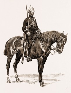 COLONIAL TROOPS WHO TOOK PLACE IN THE JUBILEE PROCESSION, UK, 1897: CAPE MOUNTED POLICE