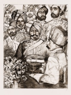 DIAMOND JUBILEE VISITORS, UK, 1897: OFFICERS OF THE IMPERIAL SERVICE TROOPS: RAI BAHADUR DHUNPAT