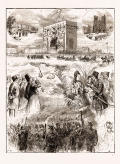 THE SHAH OF PERSIA (IRAN) IN PARIS FRANCE 1873, I. ARRIVAL OF THE SHAH THE PLACE DE L'ETOILE-2. THE