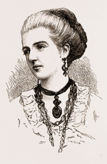 PRINCESS MARGHERITA, ENGRAVING 1873