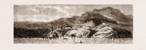 KERGUELEN ISLAND, THE TRANSIT OF VENUS: PRIMARY ENGLISH STATION, OBSERVATORY BAY, ROYAL SOUND, 1875
