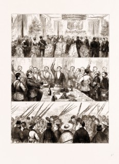 WITHDRAWAL OF EUROPEAN TROOPS FROM JAPAN: 1. Ball to the Officers in the Town Hall. 2. "Auld Lang