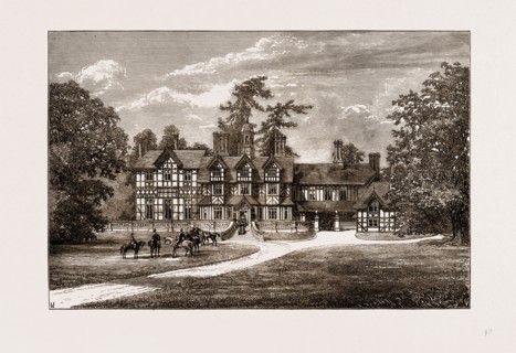 OLD COUNTRY SEATS, 1875: SEIGHFORD HALL, STAFFORDSHIRE, UK