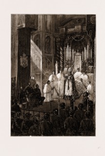 THE CIVIL WAR IN SPAIN, 1875: DON CARLOS ATTENDING MASS AT TOLOSA