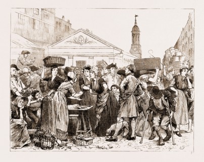 THE CHAPLAIN OF THE FLEET: DRAWN BY CHARLES GREEN, 1881; All day long there was a continual crying