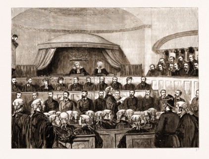 THE STATE TRIALS IN IRELAND: SCENE IN THE DUBLIN QUEEN'S BENCH DIVISION DURING THE DELIVERY OF THE
