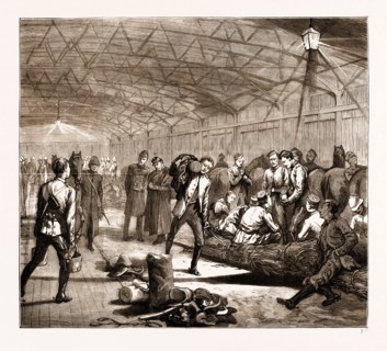 REINFORCEMENTS FOR THE TRANSVAAL, SOUTH AFRICA: EMBARKATION OF CAVALRY AT THE ALBERT DOCKS,