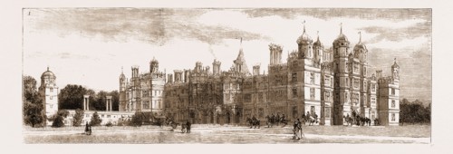 THE PRINCE AND PRINCESS OF WALES IN THE MIDLANDS, UK, 1881: Burghley House, Stamford
