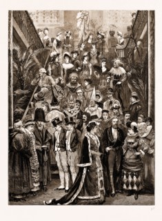 FANCY BALL GIVEN BY THE MAYOR OF LIVERPOOL AT THE TOWN HALL, UK, 1881