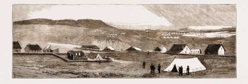 VIEW OF STANDERTON, TRANSVAAL, NOW BESIEGED BY THE BOERS, SOUTH AFRICA, 1881
