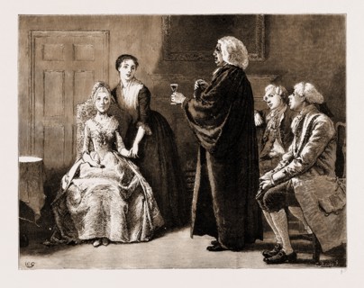 THE CHAPLAIN OF THE FLEET, DRAWN BY CHARLES GREEN, 1881; I put out such glasses as we had, and then