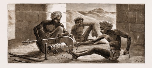 OUR TROOPS IN KANDAHAR, AFGHANISTAN, 1881: GRINDING THE SAHIB'S SWORD