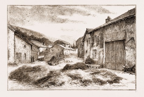 A VILLAGE IN THE ARDENNES, 1881