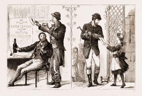 ST. VALENTINE'S DAY IN IRELAND, 1881: THE MAKER: ( gleefully )â€î"A-h Jeames---'tis illigant." THE