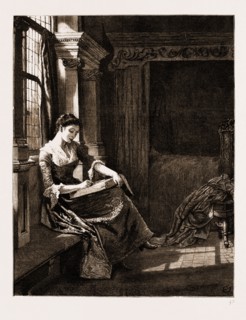 THE CHAPLAIN OF THE FLEET, DRAWN BY CHARLES GREEN, 1881; I opened the Bible at random, kept my