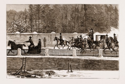 THE ASSASSINATION OF CZAR ALEXANDER II. OF RUSSIA, 1881: A MOMENT BEFORE THE EXPLOSION, THE LATE