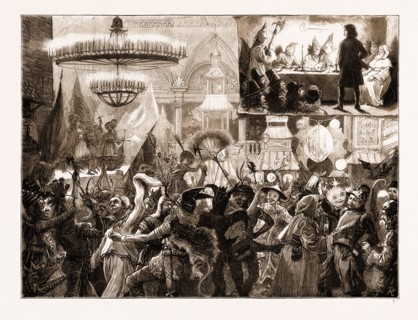 AN ARTISTS' CARNIVAL BALL, MASQUERADE BALL, 1881