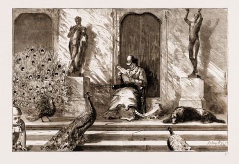 THE FUNERAL OF THE LATE EARL OF BEACONSFIELD, NOTES AT HUGHENDEN: UNDER THE VERANDAH, THE LATE