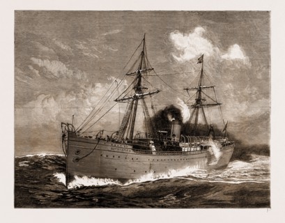 THE "GARTH CASTLE," NEW STEAMER OF THE CASTLE LINE OF SOUTH AFRICAN MAIL PACKETS, 1881