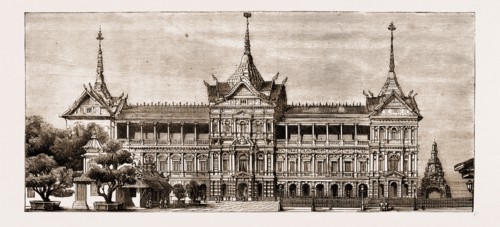 THE ROYAL PALACE AT BANGKOK, THAILAND, 1881