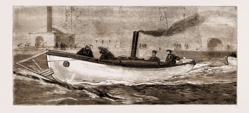TORPEDO PRACTICE: JUMPING A BOOM, 1881