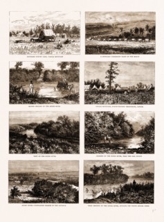 BRITISH NORTH AMERICA (CANADA), 1881: ON THE SOUTH-WESTERN FRONTIER: BOUNDARY SURVEY CAMP, TURTLE
