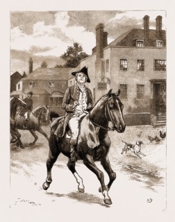 THE CHAPLAIN OF THE FLEET, DRAWN BY CHARLES GREEN, 1881; Will came the next morning, riding into