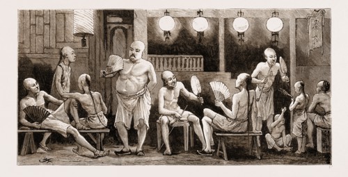 A SUMMER NIGHT IN SHANGHAI, CHINA, 1881