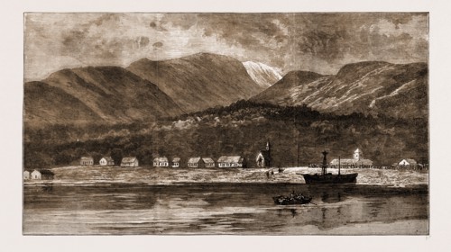 THE LOSS OF H.M.S. "DOTEREL": SANDY POINT, THE CHILIAN PENAL SETTLEMENT OFF WHICH THE EXPLOSION