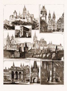 THE ROYAL WEDDING IN AUSTRIA, SKETCHES IN PRAGUE, WHERE THE BRIDE AND BRIDEGROOM WILL RESIDE, 1881: