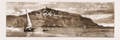 THE FRENCH OCCUPATION OF TUNIS, 1881: THE VILLAGE OF SAUDI BOU SAID, SHOWING THE SITE OF ANCIENT