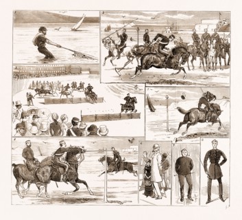 THE YEOMANRY WEEK AT WEYMOUTH, UK, 1881: 1. Business Before Pleasure: A Toiler of the Sea. 2.