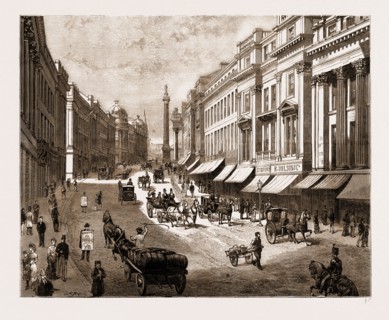 GREY STREET, NEWCASTLE, UK, 1881