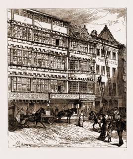 THE HOUSE OF AUBONE SURTEES, FATHER OF LADY ELDON, NEWCASTLE, UK, 1881
