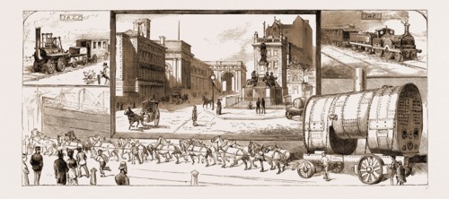 NEWCASTLE, UK, 1881, SOME OF THE WORKS OF STEPHENSON AND HIS SUCCESSORS: 1. George Stephenson's