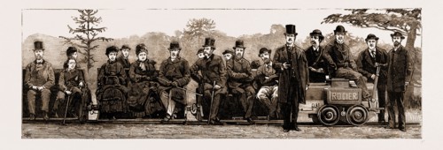 THE ELECTRIC RAILWAY AT THE CRYSTAL PALACE, UK, 1881