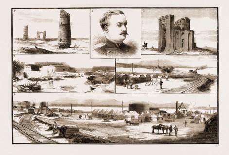 THE RUSSIANS IN CENTRAL ASIA, VIEWS ON THE ROUTE OF THE TRANSCASPIAN RAILWAY, 1881: 1. Lieut