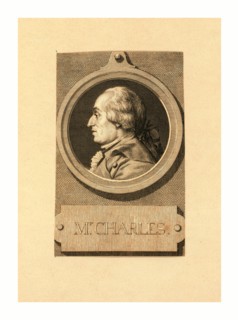 Mr. Charles, Head-and-shoulders profile portrait of French balloonist J.A.C. Charles, who made the