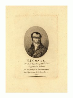 Head-and-shoulders portrait of Nicolas Conte, 1755  1805, who experimented with the use of hydrogen