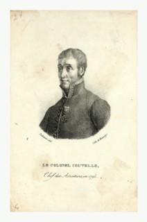 Head-and-shoulders portrait of Jean Marie Joseph Coutelle, commander of the first military balloon