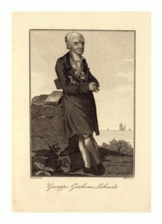 Full-length portrait of French astronomer Joseph JérÃ´me Lalande.